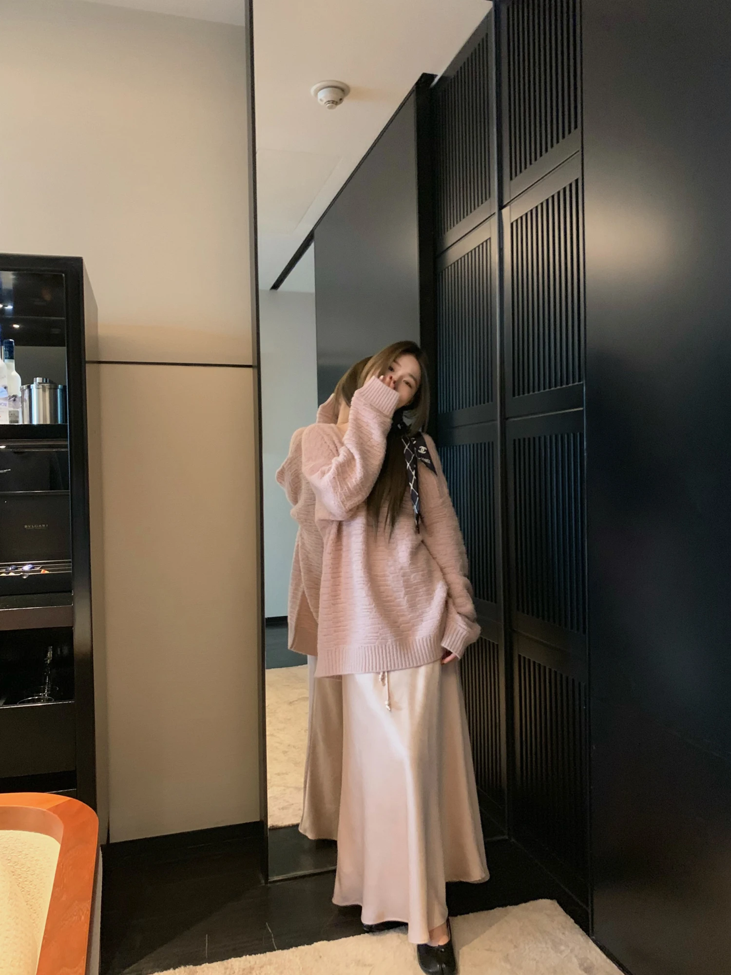 

Lazy Tee-Color Charge Women's Sweater V-Ne Knitted Long Sve Loose Fit Spring Season Casual Sle Pure Color Pattern