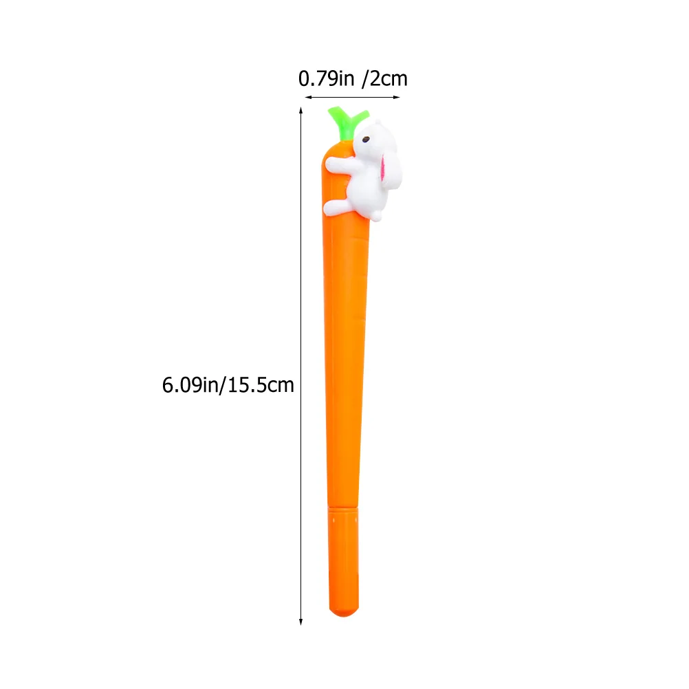 24 قطعة 0.5 مللي متر حبر جل أقلام الجزرة الأرنب الكرتون تصميم مدرسة مكتب ملاحظة تدوين أقلام الكتابة لوازم التلوين الحرفية #3