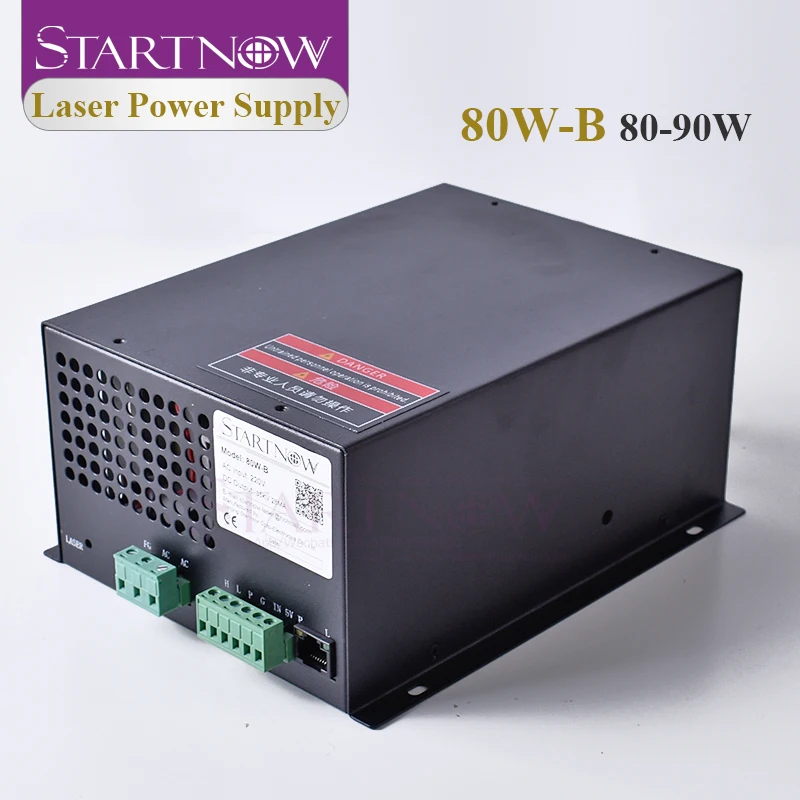 Startnow 60W-B/80W-B CO2 Laser Power Supply With Port 110V 220V High Voltage PSU MYJG 35KV 28MA Output For CO2 Laser Tube