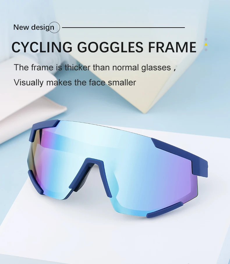 Übergroße quadratische Sport-Sonnenbrille für Damen und Herren 2026 – Luxusmarke, einteilige Punk-Sonnenbrille für Damen, Masken-Brille – Detail 2