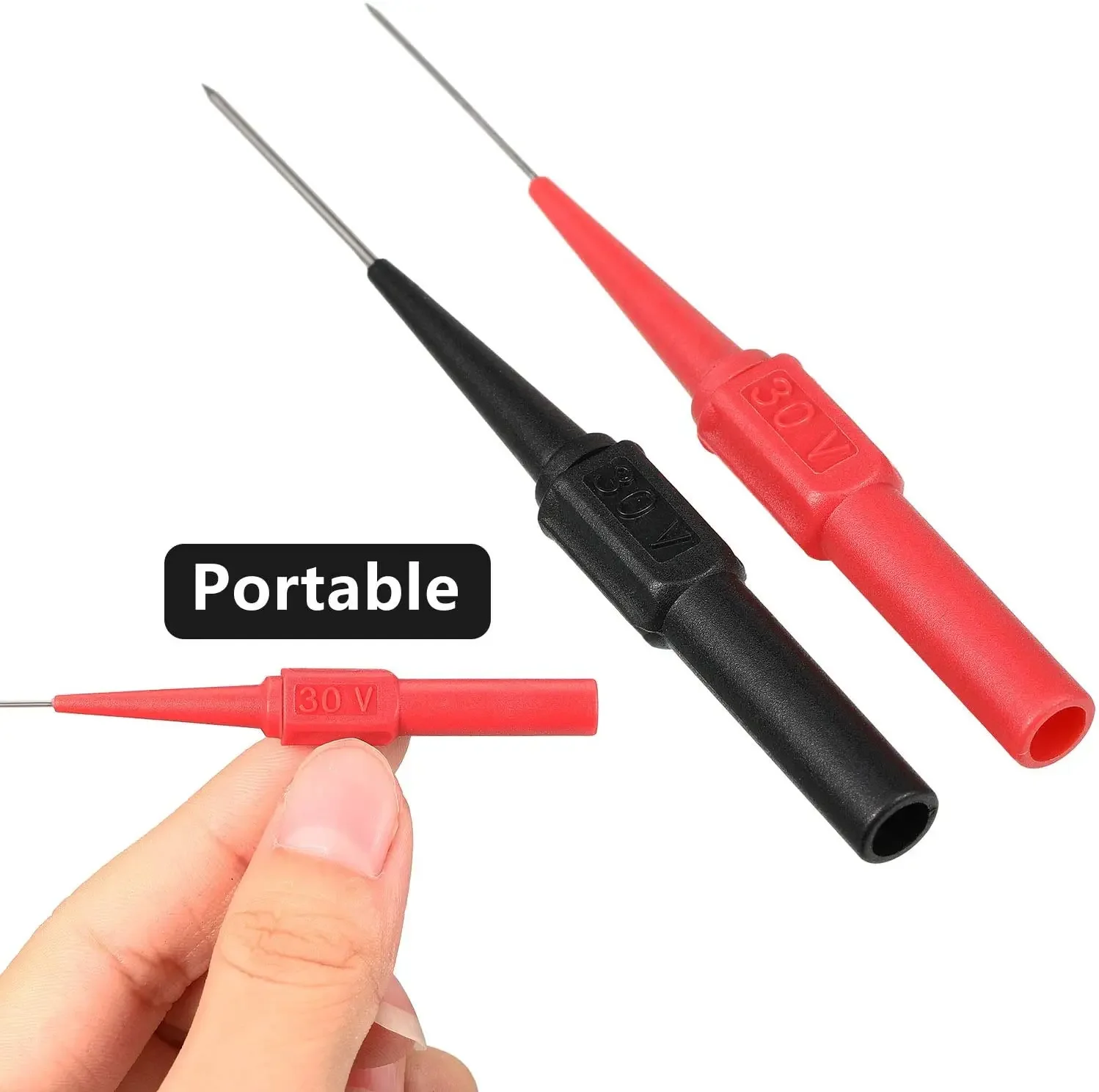 20 Pieces Wire Piercing Probe Insulation Back Probes, Probe Non-destructive Pin, Back Probe Kit Automotive for Test Car, 2 Style