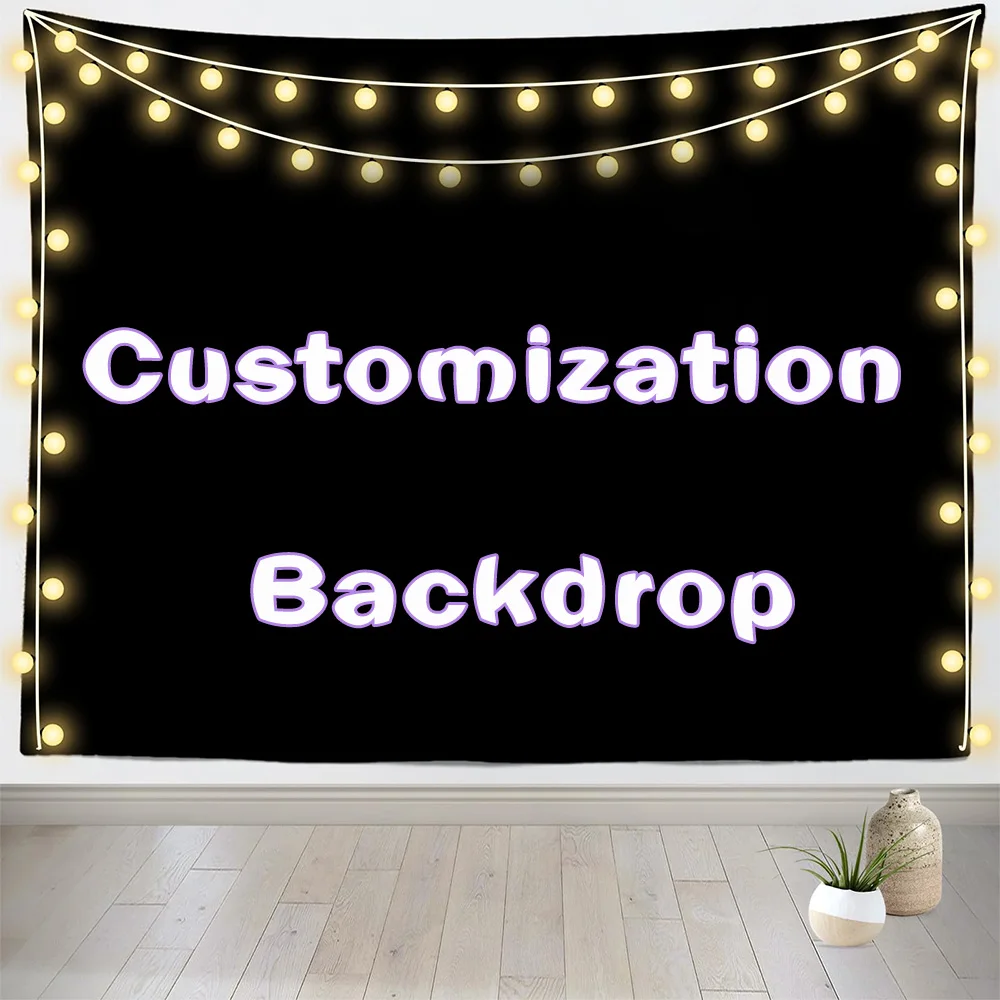 

Birthday Decoration Wedding Graduation Season Customized Photo Background Personalized Background Cloth Customized Baby Shower