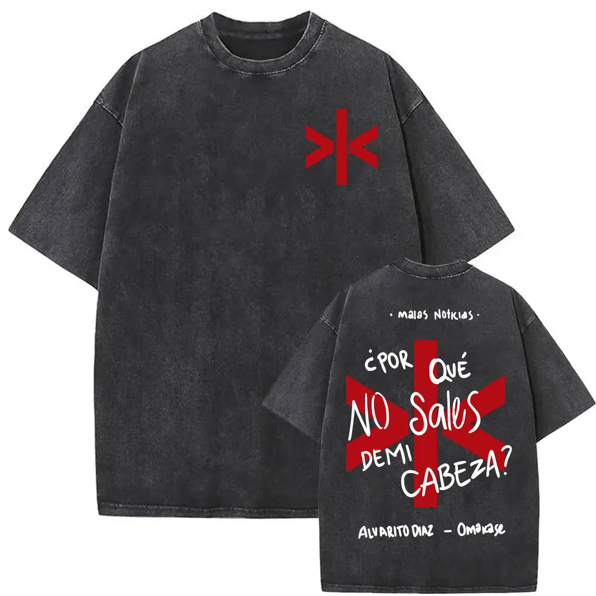 Alvaro Diaz Omakase Album Print Vintage Washed T Shirts Men Women Casual Cotton Short Sleeve T-shirt Fashion High Street T Shirt
