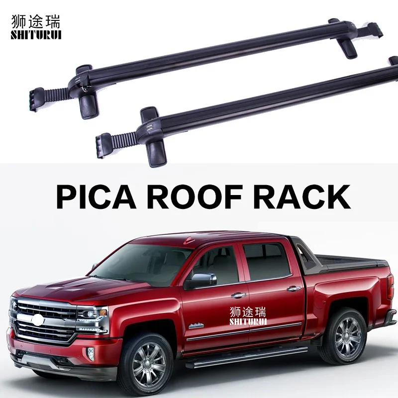 Car Luggage Rack Crossbar Roof Rack FOR Chevrolet Silverado Colorado Tundra F-150 navara  Tacoma Titan Pickup truck load 150KG