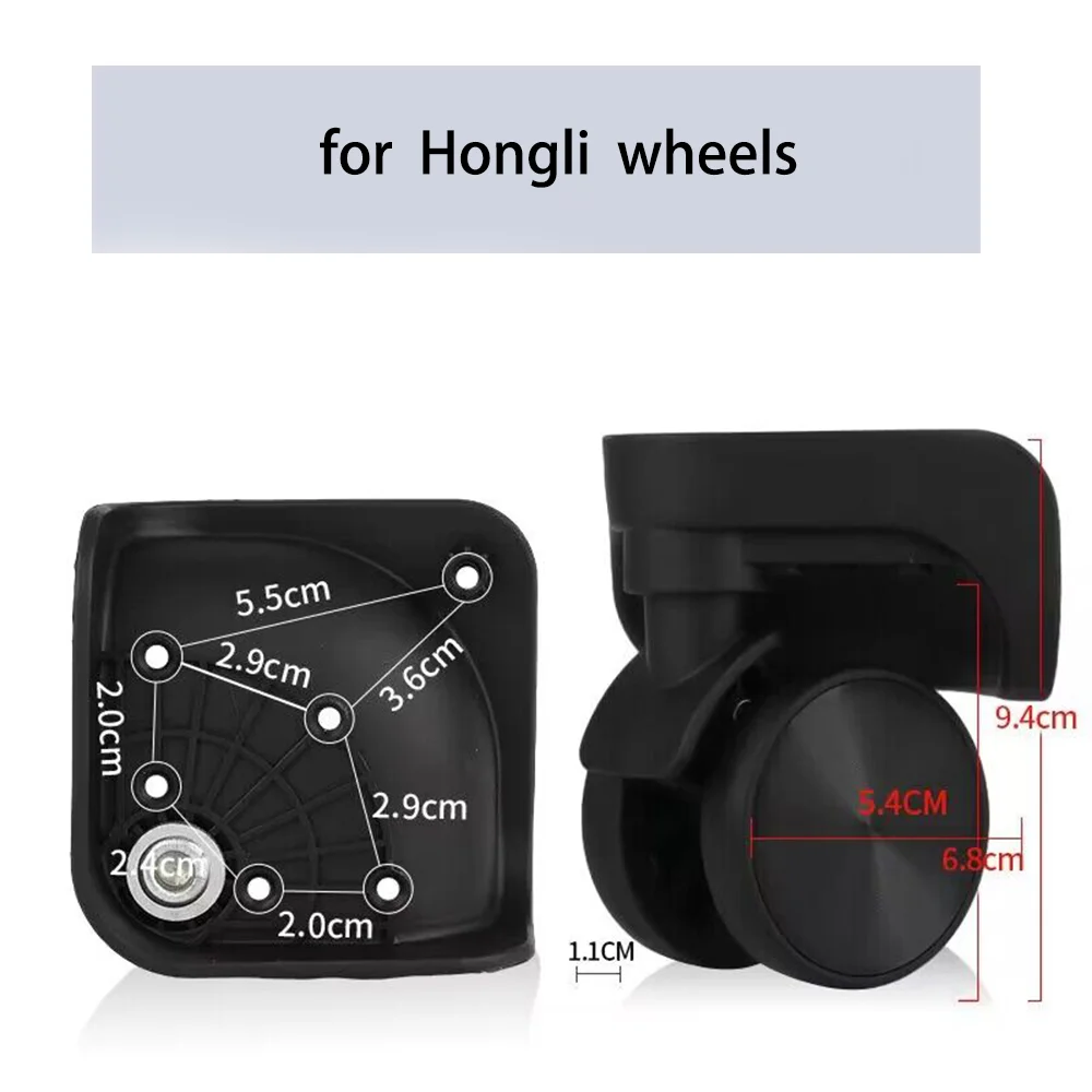 Applicable HongLi A21-2 trolley box wheel accessories Travel box universal wheel suitcase Silent roller pulley low noise wheels