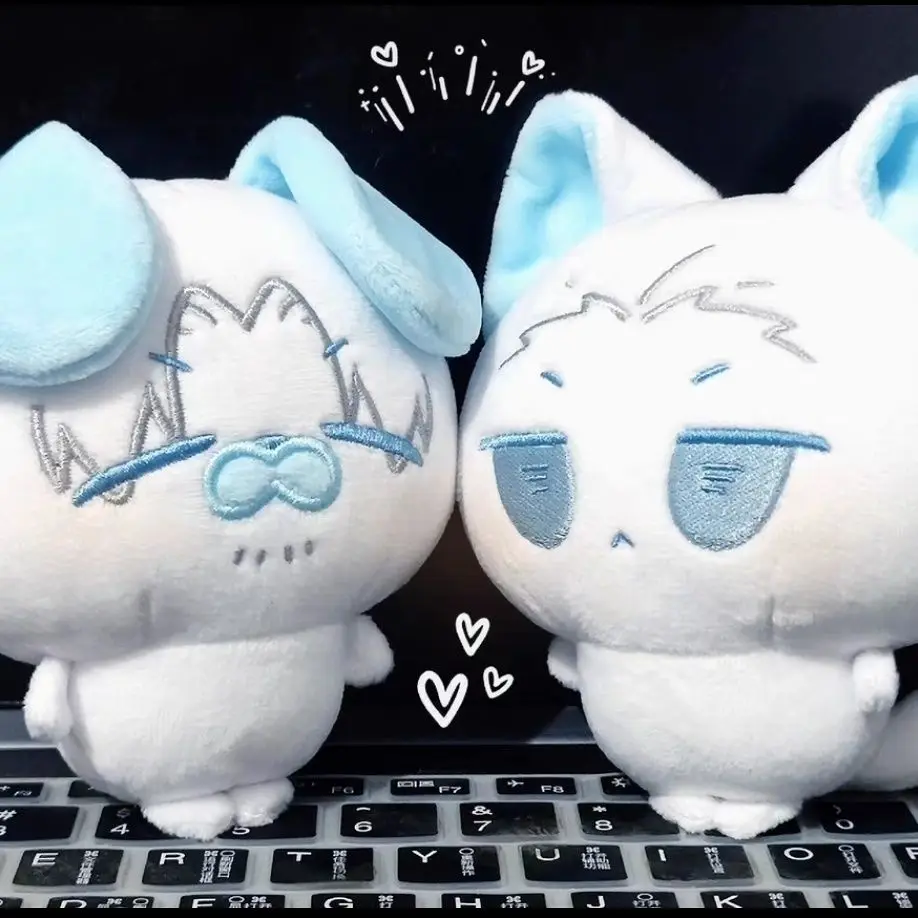 

10cm Anime Devil May Cry Dante and Vergil Plushie Special Body Soft Stuffed Pendant Cute Cartoon Figure Keychain Bag Xmas Gift