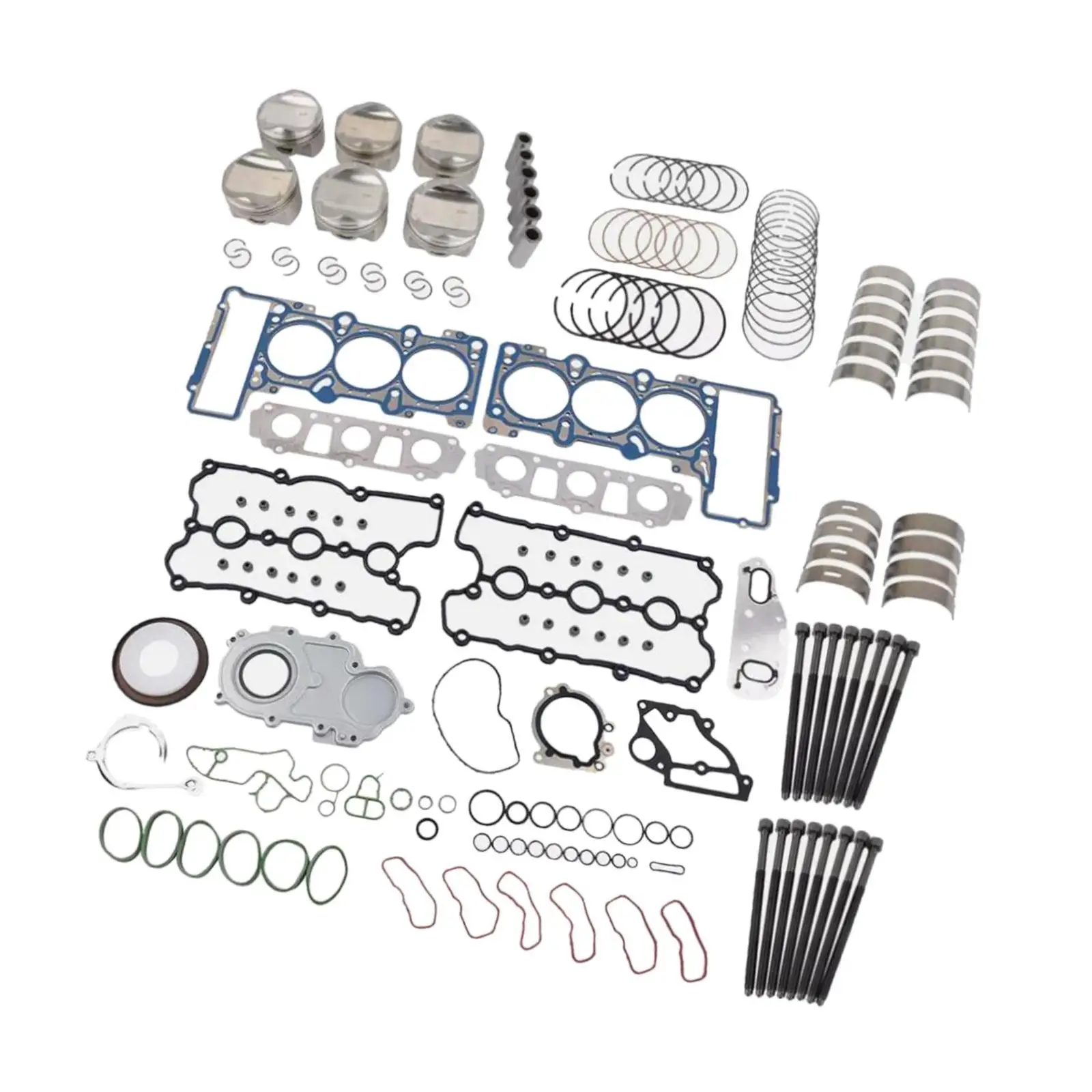 Engine Overhaul Rebuild Kit Pistons Head Bolts Gaskets for Audi A4 A5