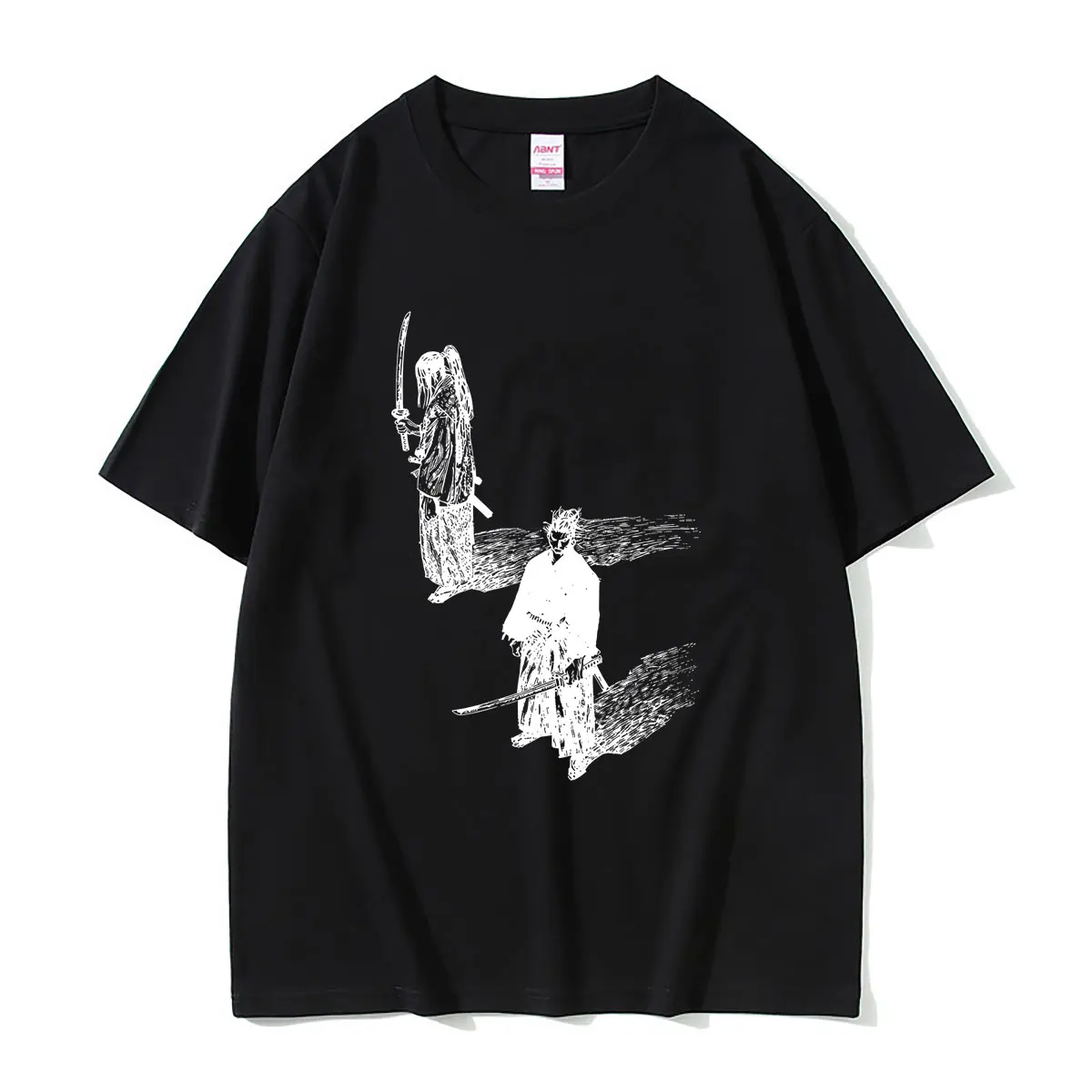 Anime Vagabond Sasaki Kojiro Miyamoto Musashi T-shirt Summer Men Women Retro Manga Oversized Y2k Streetwear Male Casual T Shirts