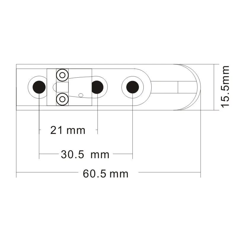 1Pcs Headless Bassist Code Electric Bassist Bridge BASS Split Pull Chord Plate Single Lower Part