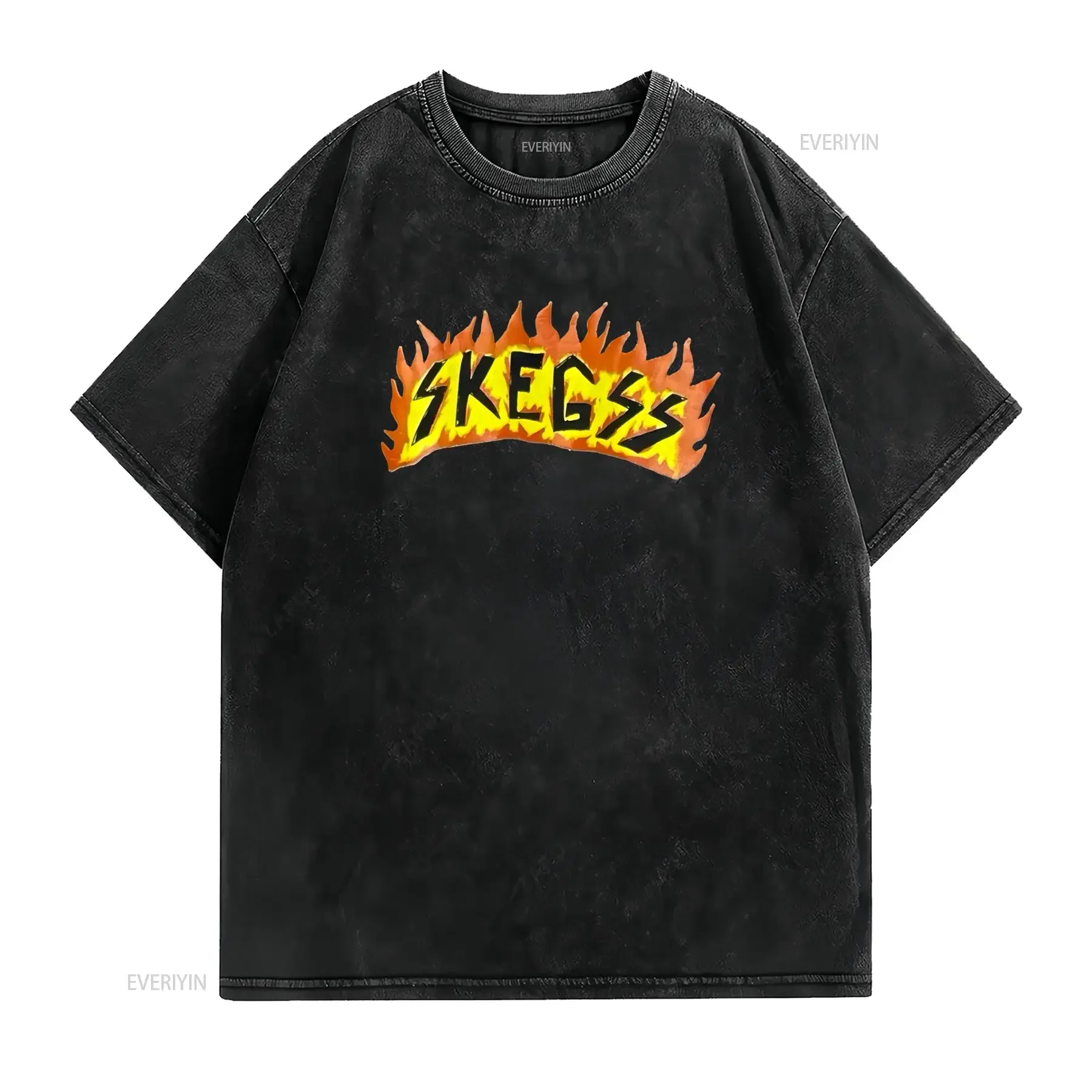 Vintage Skegss Australian Surf Rock Band Print T shirt vintage Washed streetwear Unisex graphic Versatile Casual