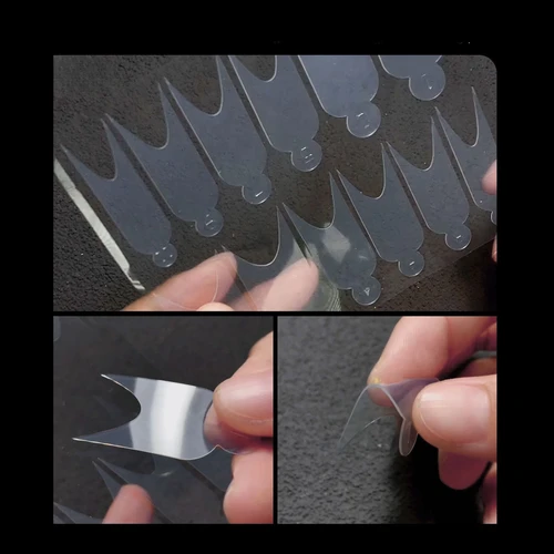 Imagen 2 del producto Moldes de uñas franceses, almohadillas de silicona, formas múltiples, formas de uñas duales, puntas postizas para extensión de Gel, herramienta de manicura de construcción rápida