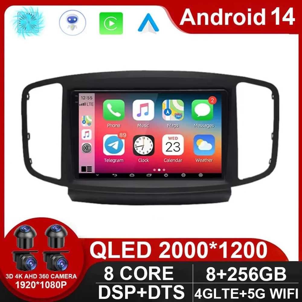 

For Foton Tunland E7 Savanna 2019 - 2021 Android 14 Multimedia Navigation GPS Video Autoradio Player Car Stereo Carplay NO 2din