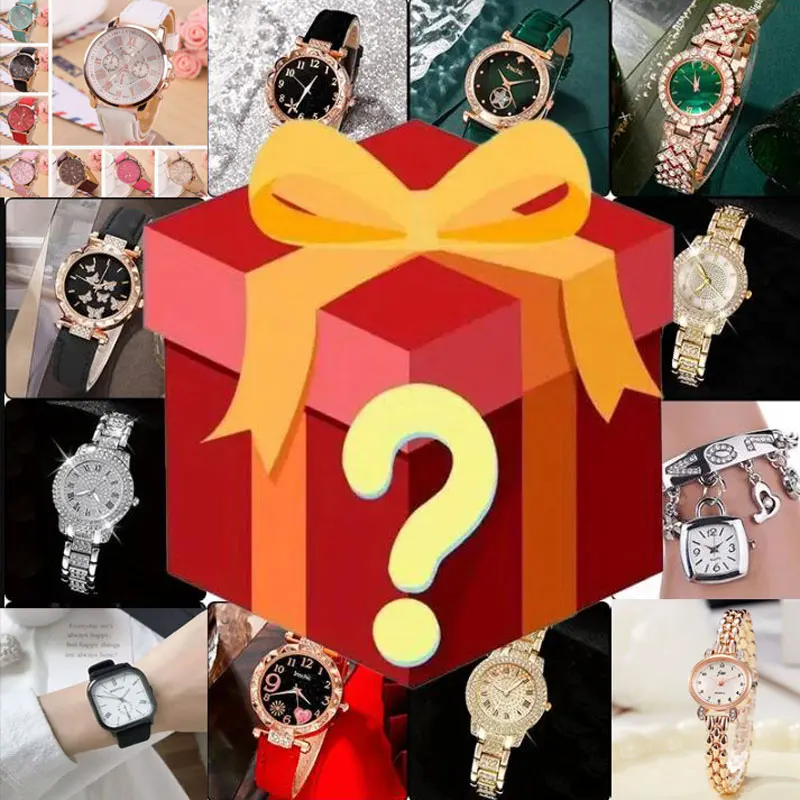 

Сюрприз-бокс с гарантированным выигрышем (100%), случайно содержащий одну из женских сумок, женских часов или украшений.