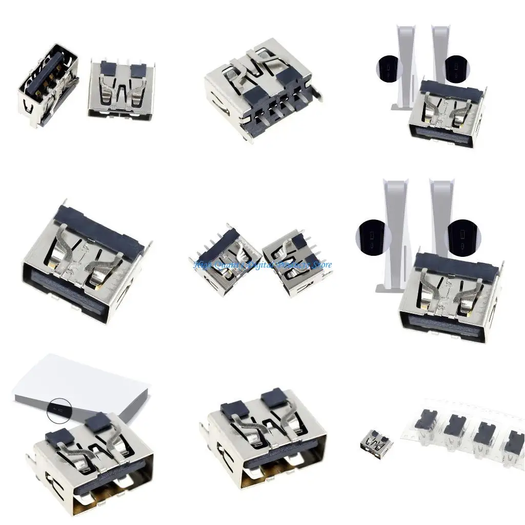 

U2JE USB Charging Socket Metal USB Charging Port for Gaming Console Suitable for P5