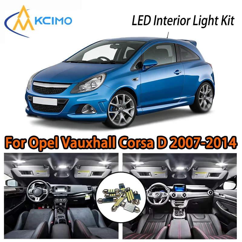 

Super Bright LED Interior Lights For Opel Vauxhall Corsa D 2007-2014, Two Colors Choice Easy Install Car Atmosphere Lamp