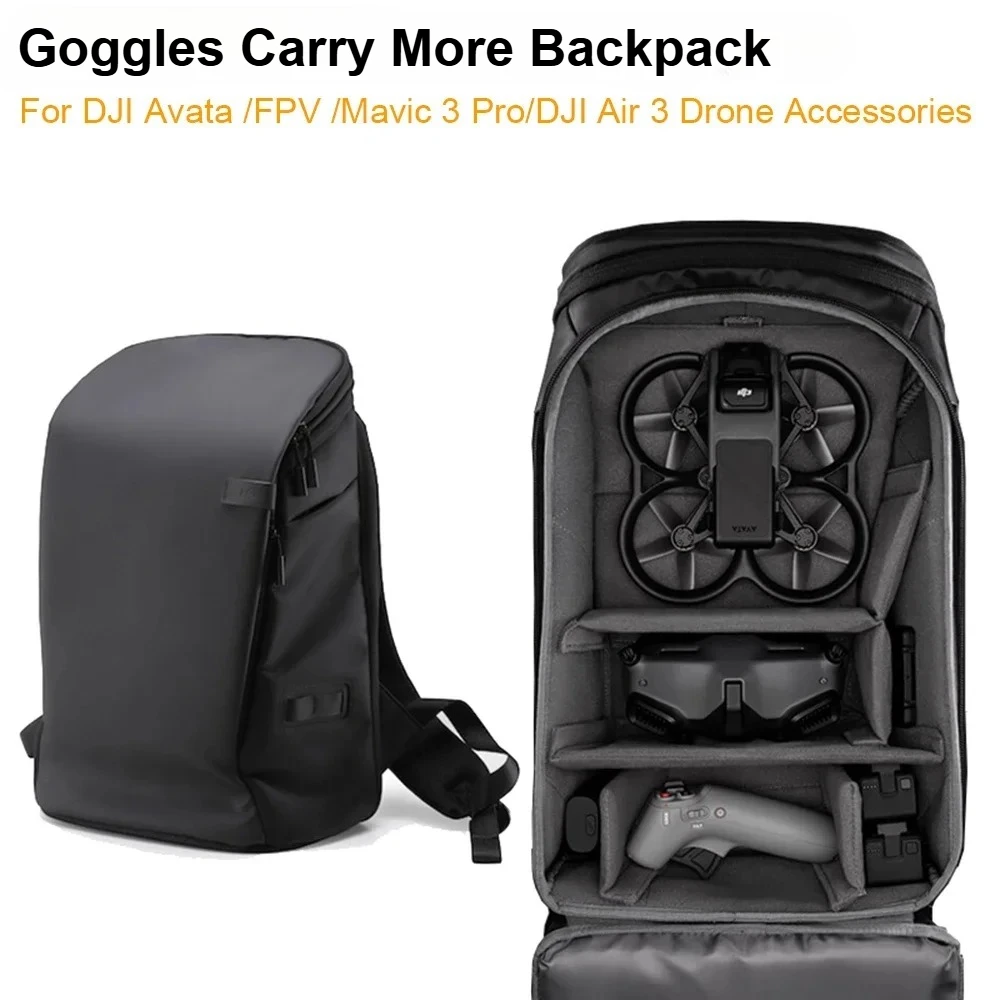 

DJI Goggles Carry More Backpack Large capacity, multi-functional design for DJI Avata 2 DJI Avata DJI Air 2S DJI FPV