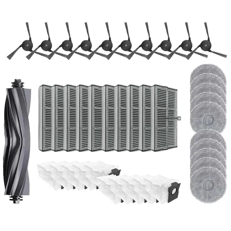TCF-For Dreame X40 Ultra / X40 Ultra Complete / X40 Pro / S30 Pro Ultra Vacuum Parts Main Roller Side Brush Filter Dust Bag