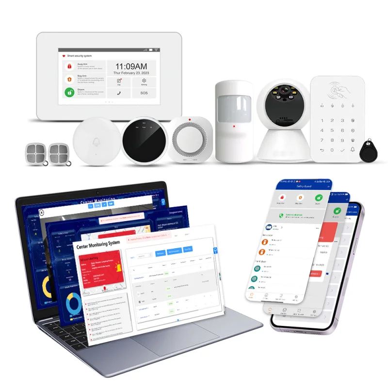 

New 2024 Years Starter Kit Real Monitoring Intelligent Alarm To Protect Family Members