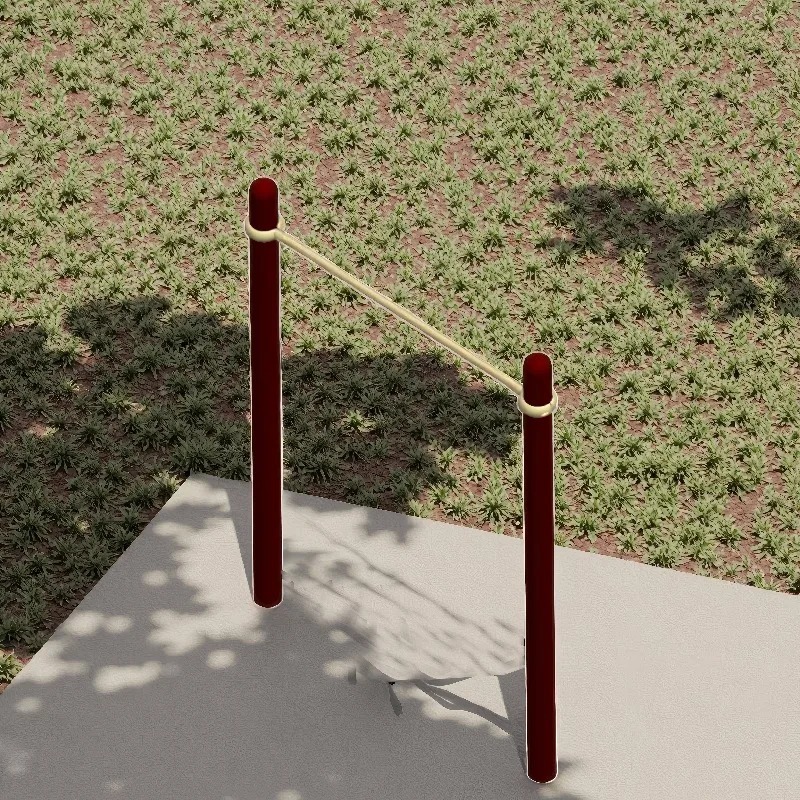 

Outdoor Steel Parallel Bars - Park Fitness Equipment with Pull-Up Bar for Adult Workouts