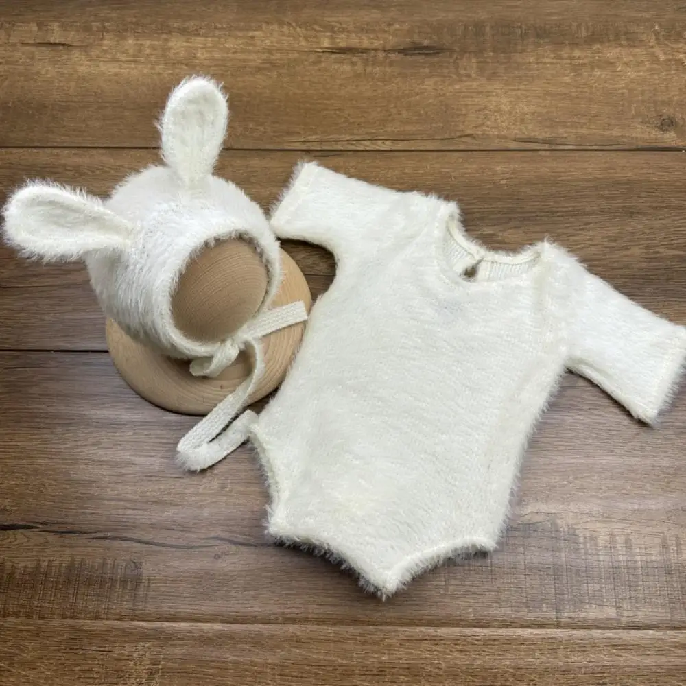 Soft Knitted Newborn Photography Props Cosplay Lightweight Knitted Baby Outfit Adorable Cute Baby Photoshoot Accessories