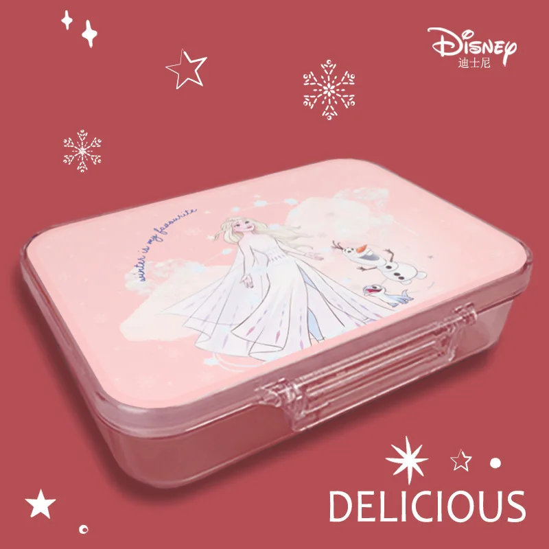 New Disney frozen Cartoons Minnie  Mickey Mouse  Stitch lunch box Minnie student school separated detachable lunch box