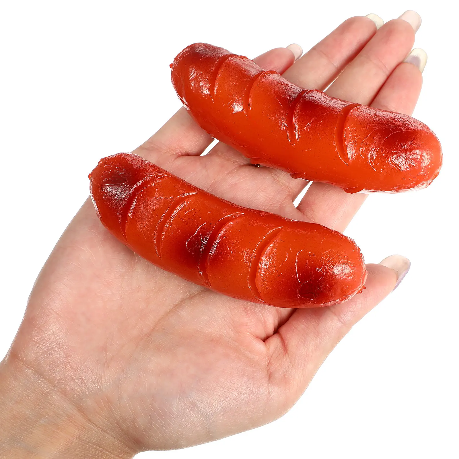 2 Piezas de Salchichas de Hot Dog de Alta Simulación, Comida Falsa Realista, Accesorios de Exhibición, Decoración para Fiestas de Cocina, Fotografía