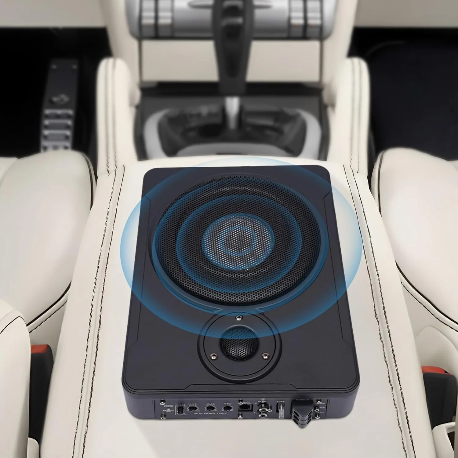 مضخم صوت يعمل بالطاقة تحت المقعد مقاس 8 بوصات، مكبر صوت للسيارة/الشاحنة، مجموعة رفيعة 600 وات