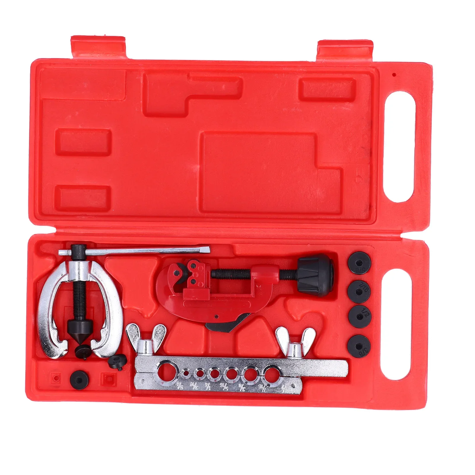 10pcs Pipe Flare Tool Kit Double Repair Flaring Tool Steel Universal for Vehicle Maintenance