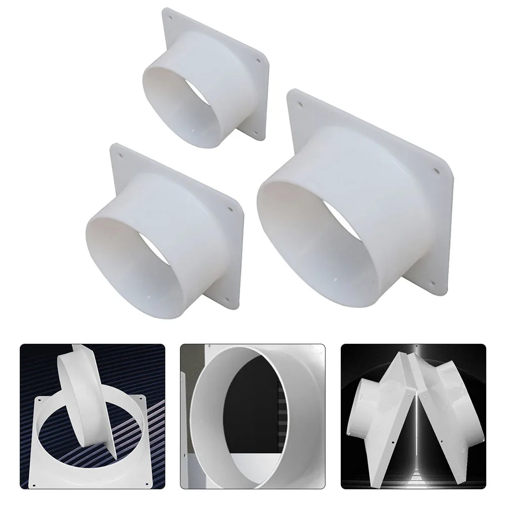 4\ 5\ 6\ Flange Connection Air Conditioner Air Pipe Flange Interface Air Ventilation Adapter Exhaust Pipe Joint