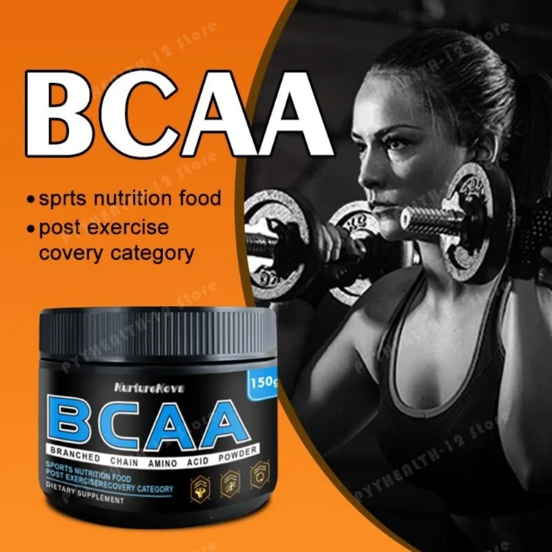 BCAA Powder 150g Branched Chain Amino Acid Drink Mix with Collagen Peptide, L-Leucine Isoleucine Valine for Active Adults