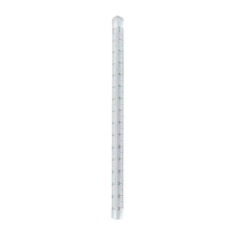 Transparent Plastic Triangular Prism Ruler High Transparency 15cm/20cm Student's Scale Ruler for Educational Use