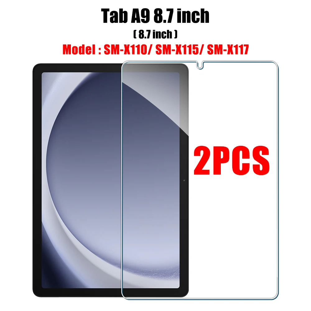2PCS Gehard Glas Screen Protector voor Samsung Galaxy Tab S8 Ultra Plus S6 Lite S7 Fe A7 Lite a8 S9 A9 Tablet Accessoires Film