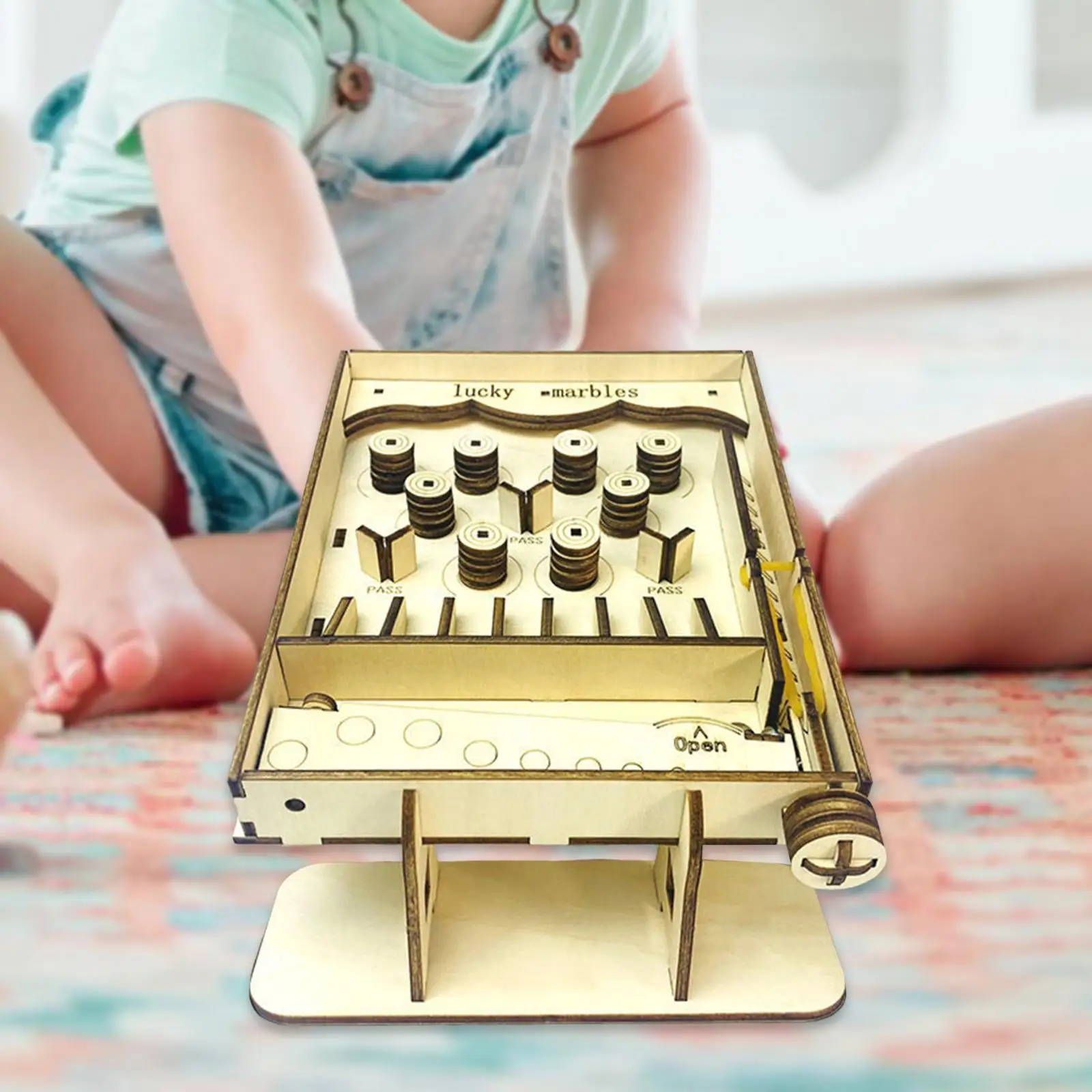 

DIY 3D Wooden Puzzle Model Building Kit Miniature Pinball Machine for Boys Girls Parent Child Children Birthday Ages 7 and up