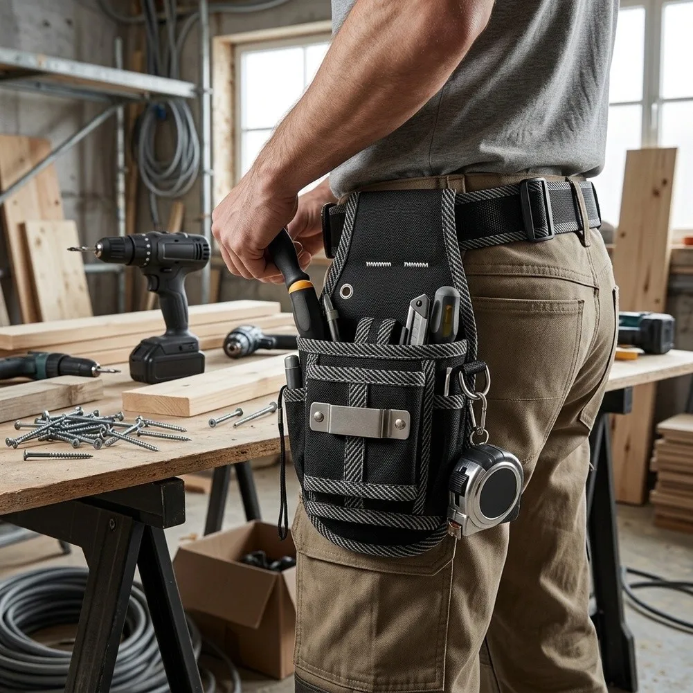 Adjustable Work Belt Canvas Tool Seamless Workflow Integration Wear-resistant Fabric EVA Composite Material Adjustable