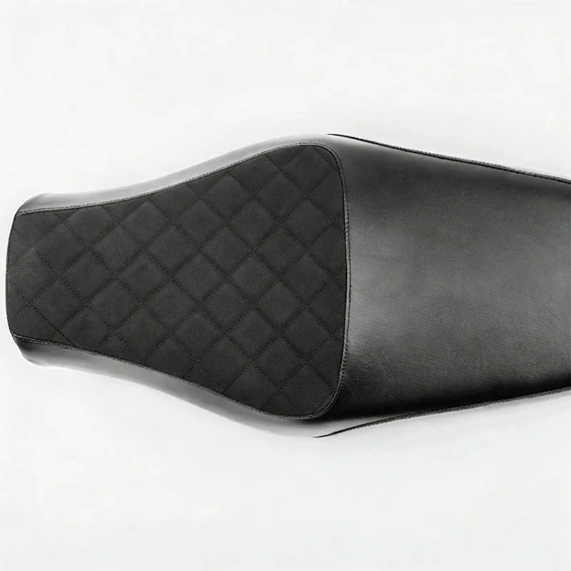Single Seat Motorcycle Accessories Front Rear Black Frosted Leather Pillow Seat Cushion For HONDA GB350 CB350 GB 350 CB 350