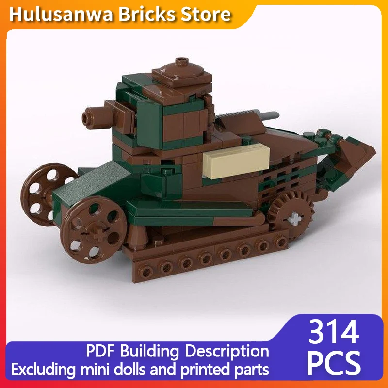 ft-軍事用軽戦車モデル-moc-ビルディングブリック-戦争装備-モジュラーテクノロジー-ギフト-ホリデー組み立て-子供のおもちゃセット