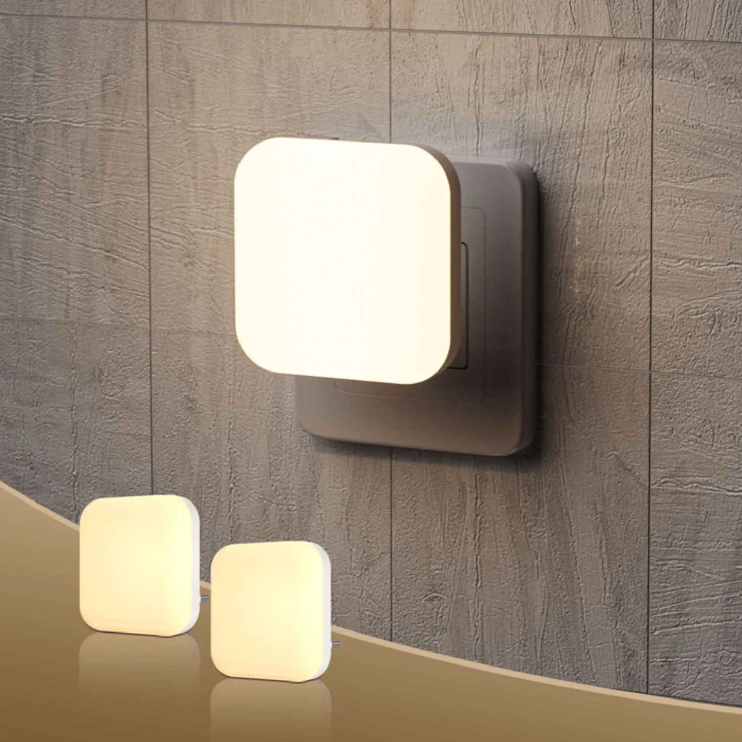 1pc/2pcs Lights By Night Dimmable LED Night Light, Plug-in, Dusk to Dawn Sensor, Adjustable, Compact, 4 Settings, Ambient Light