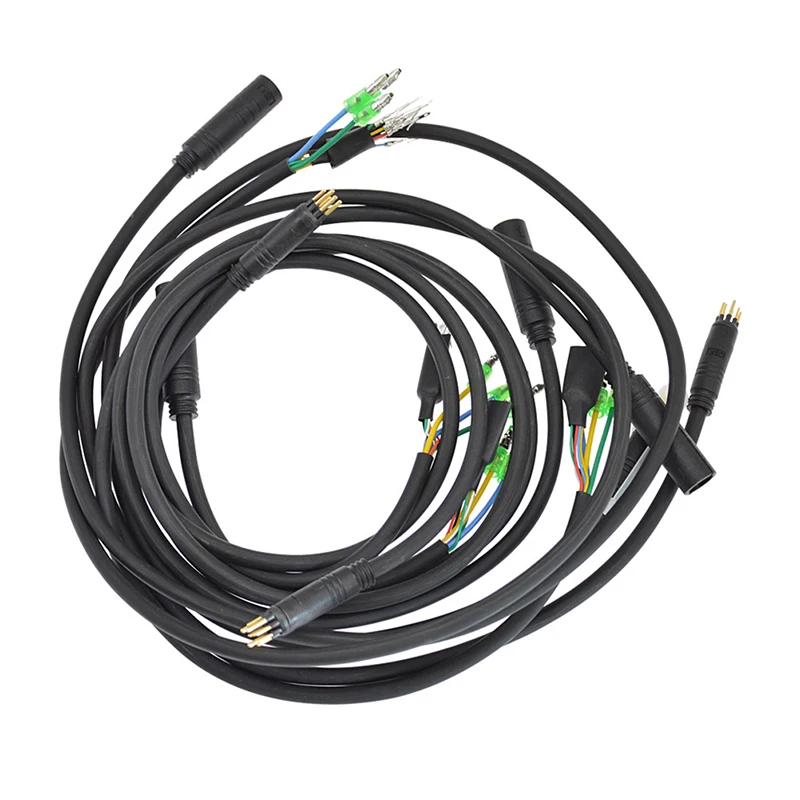 For E-bike Accessories 9Pin M6/M10 EBike Motor Extension Cable Connector Female To Male Electric Bike Motor Cables