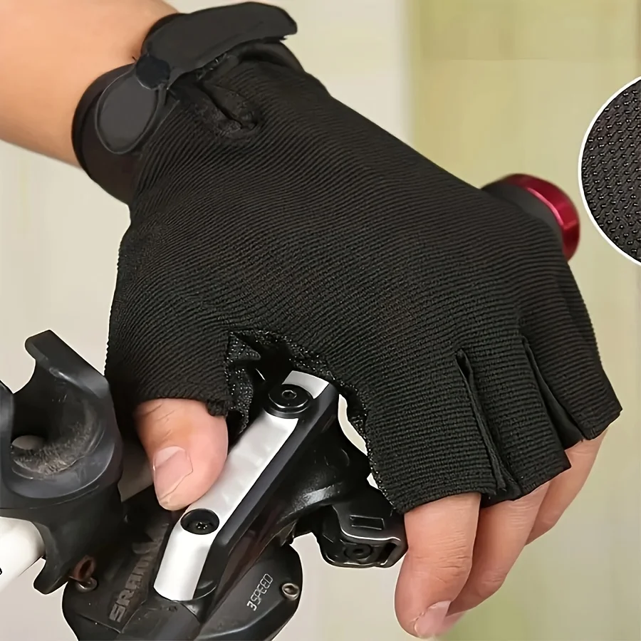 1 Paar multifunktionale Halbfingerhandschuhe, geeignet für Männer und Frauen, Outdoor-Radhandschuhe, rutschfest und verschleißfest
