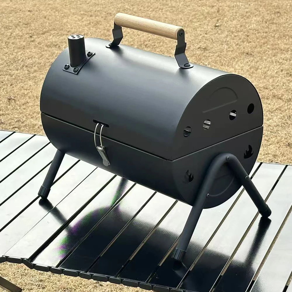 

Portable Charcoal Grill, Small Tabletop Barbecue Grill for Outdoor Camping Backyard Party BBQ Cooking
