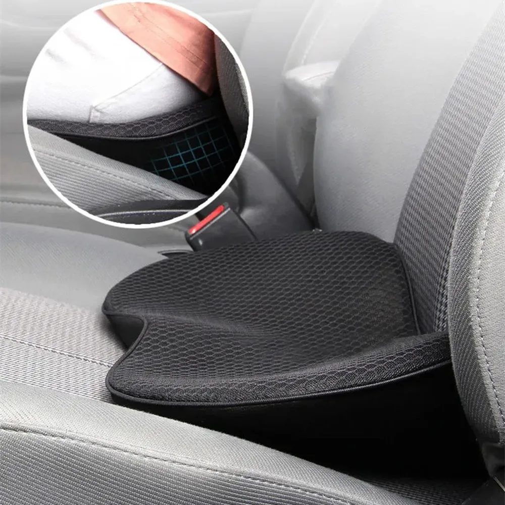 

Подушка для сиденья автомобиля 2 в 1, универсальная подушка из губки с эффектом памяти, дышащая подушка для поднятия поясницы на сиденье водителя