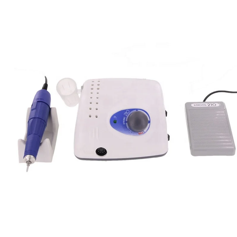 プロフェッショナルオリジナル強力な 65 ワット 35000RPM 210 韓国電気歯科研削ツールマニキュアマシンネイルドリル