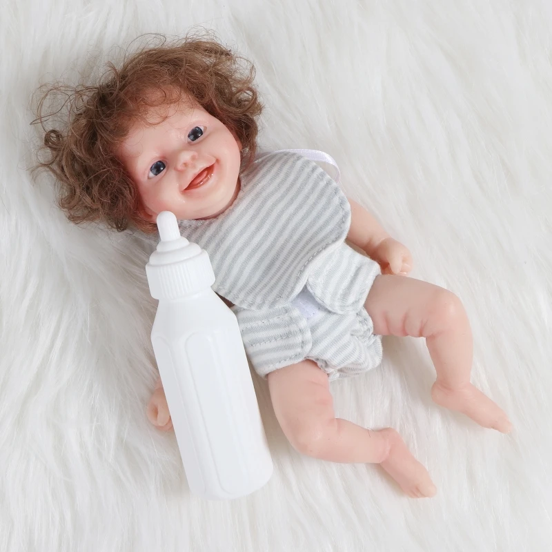 Mini Small Baby Realistic Newborn Baby Dolls Silicone Full Body Drop shipping