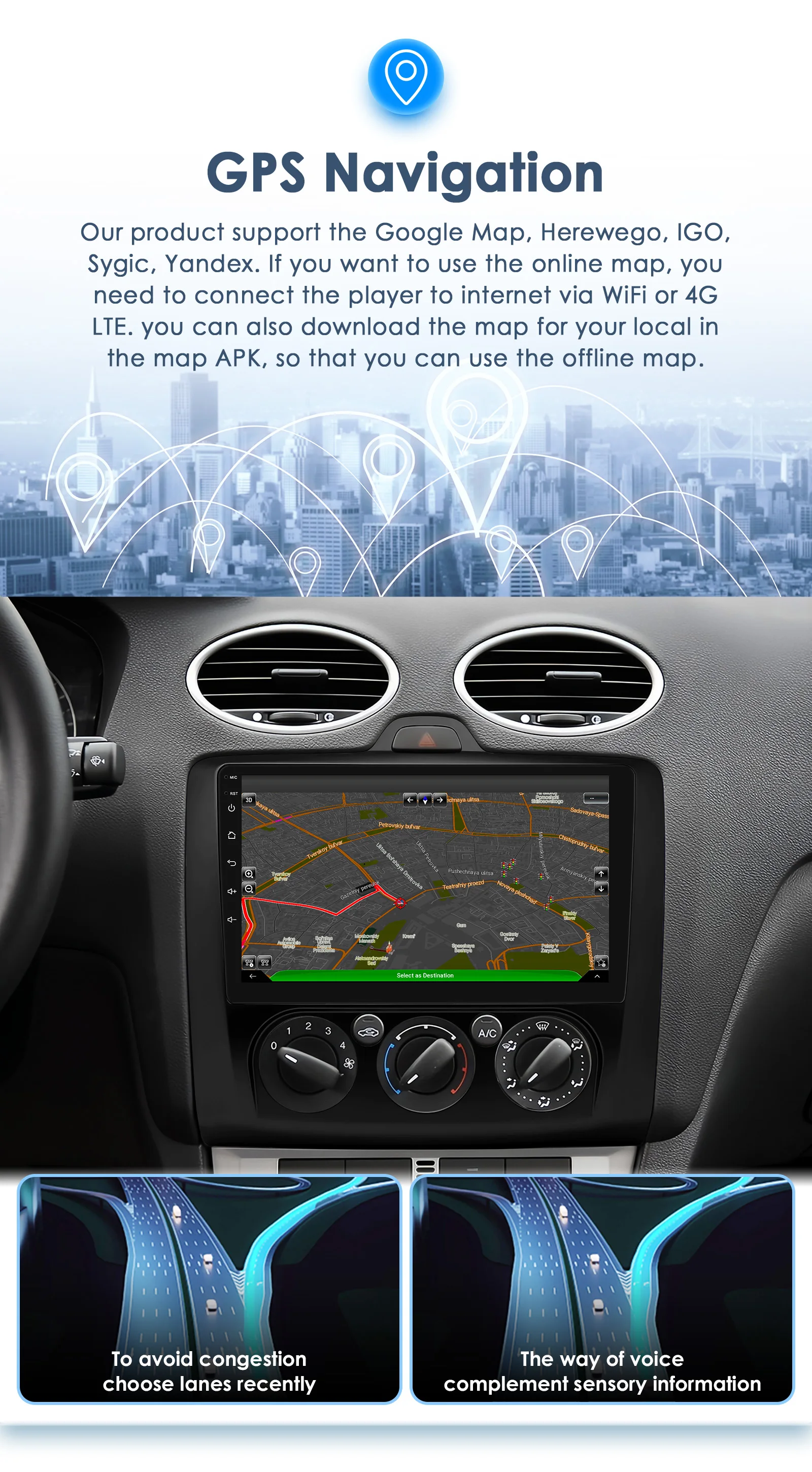 9 "Android 13 Auto radio GPS Stereo Für Ford Focus EXI ZU 2004-2011 Multimedia-player 4G Autoradio DSP Carplay 2din SWC Kopf Einheit – Detail 21