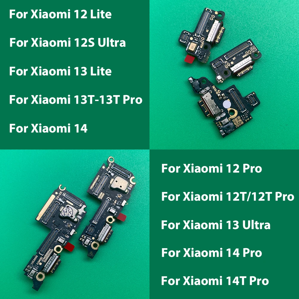 

Шлейф разъема USB для зарядки и док-станции для Xiaomi 12 Lite, 12S Ultra, 12T Pro, 14 Pro, 15, плата зарядки с модулем микрофона