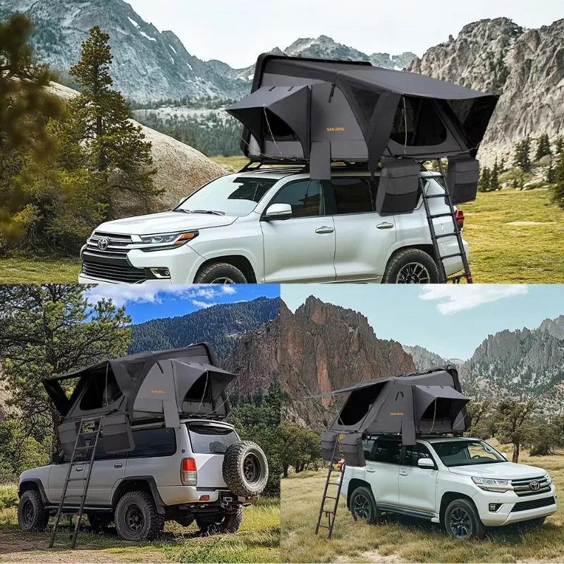 

ABS Hard Shell Rooftop Tent Waterproof Clamshell 4x4 Camping Tent