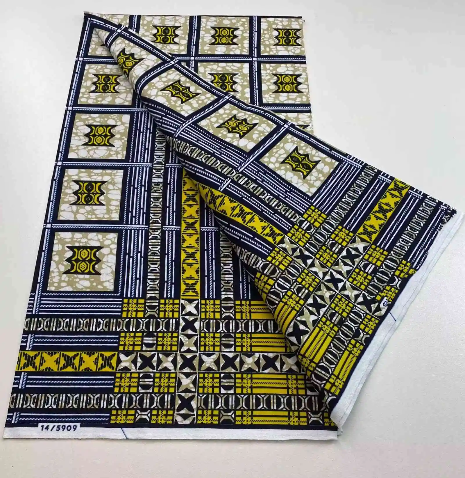 2025 جودة عالية مضمونة حقيقي طباعة أفريقية قماش شمع حقيقي تصميم أنقرة نمط 100% قطن Pagne #1