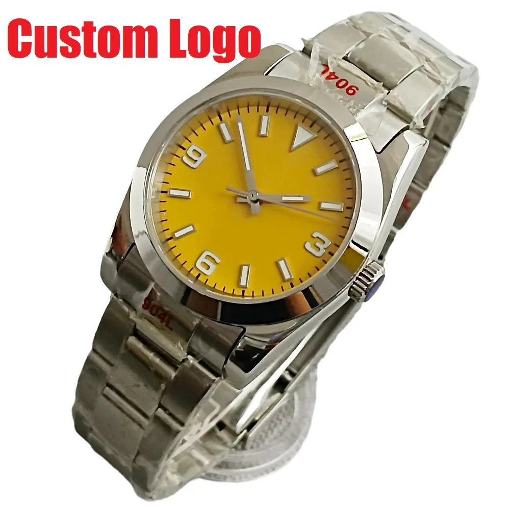 

DEBERT 36mm/39mm Custom Logo NH35 Movement Sapphire Glass Stainless Steel Green Luminous Automatic Mechanical Watch