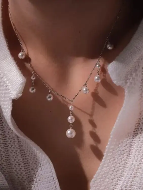 

Real 925 Silver Organic Pearl Pendant Necklace Handmade Pearl Pendants Tarnish Resistant Jewelry Hypoallergenic Necklace