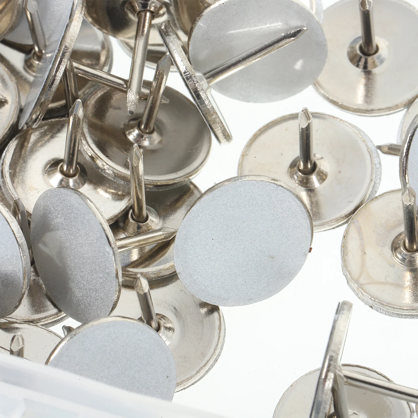 2 صناديق دبابيس عاكسة درب بمناسبة المسامير توهج الإبهام دبابيس عاكس معدني كبير للسلامة في الهواء الطلق التخييم التنزه والعتاد #1